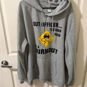 Gray Graphic Hoodie